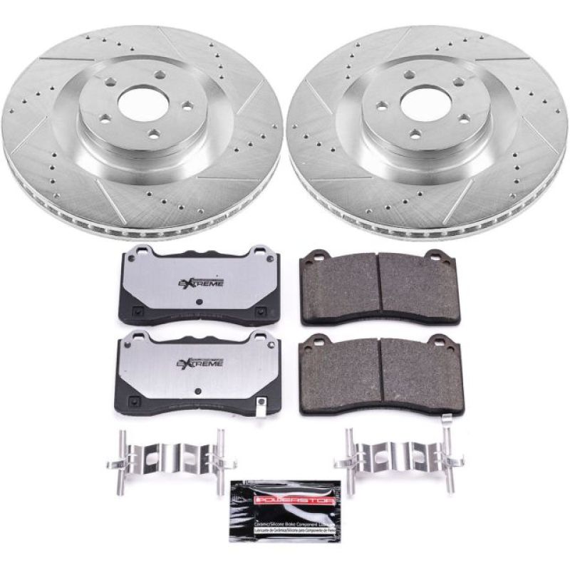 

PowerStop K7318-26 - PSBK7318-26 - Power Stop 16-18 Ford Focus Front Z26 Street Warrior Brake Kit - Shipped in Europe - Tuningsupply.com
