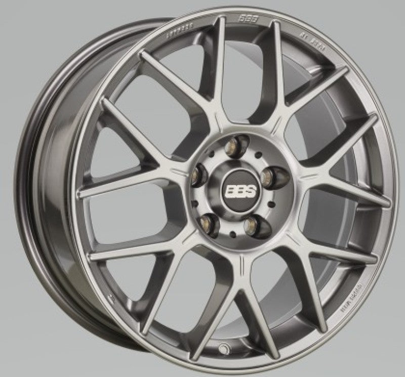 BBS XR 18x8 5x112 37mm Offset 82mm Bore PFS/Clip Req Gloss Platinum Wheel-tuningsupply.com