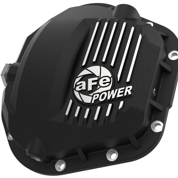 aFe Pro Series Dana 60 Front Differential Cover Black w/ Machined Fins 17-20 Ford Trucks (Dana 60)-tuningsupply.com