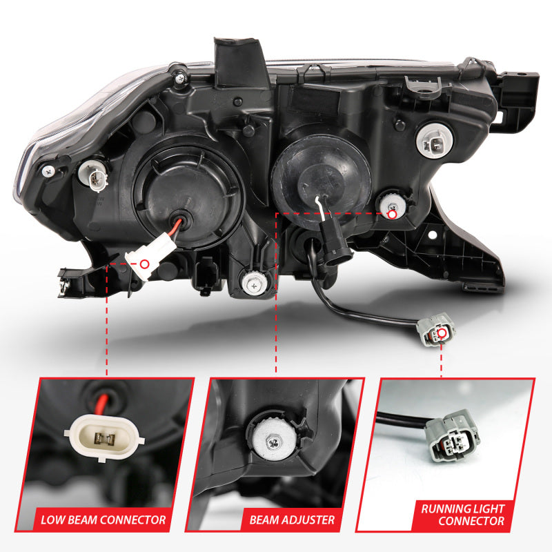 

ANZO 111379 - ANZ111379 - ANZO 2016-2017 Toyota Tacoma Projector Headlights w/ Plank Style Design Black/Amber w/ DRL - Shipped in Europe - Tuningsupply.com
