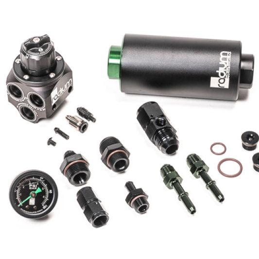 Radium Engineering 01-06 BMW E46 M3 Fuel Pressure Regulator & Fuel Filter Kit w/ Stainless Filter-Fuel Filters-Radium Engineering-RAD20-0932-03-SMINKpower Performance Parts