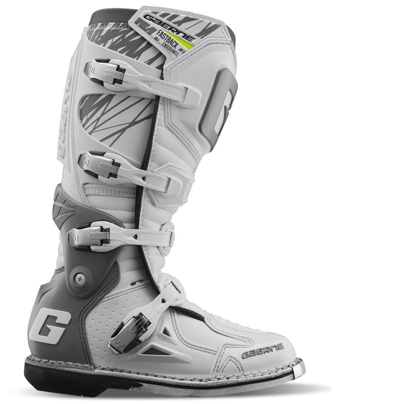 Gaerne Fastback Endurance Boot White Size - 9-tuningsupply.com