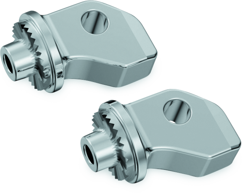 Kuryakyn Splined Peg Adapters Front Indian Scout Chrome-tuningsupply.com