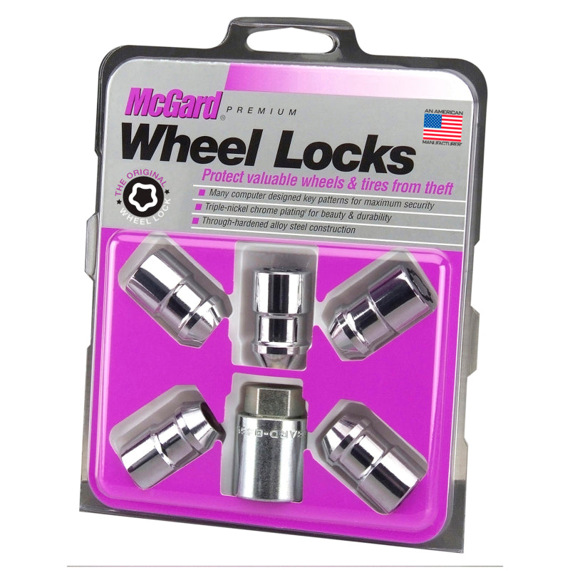 

McGard 24537 - MCG24537 - McGard Wheel Lock Nut Set - 5pk. (Cone Seat) M12X1.5 / 3/4 Hex / 1.46in. Length - Chrome - Shipped in Europe - Tuningsupply.com
