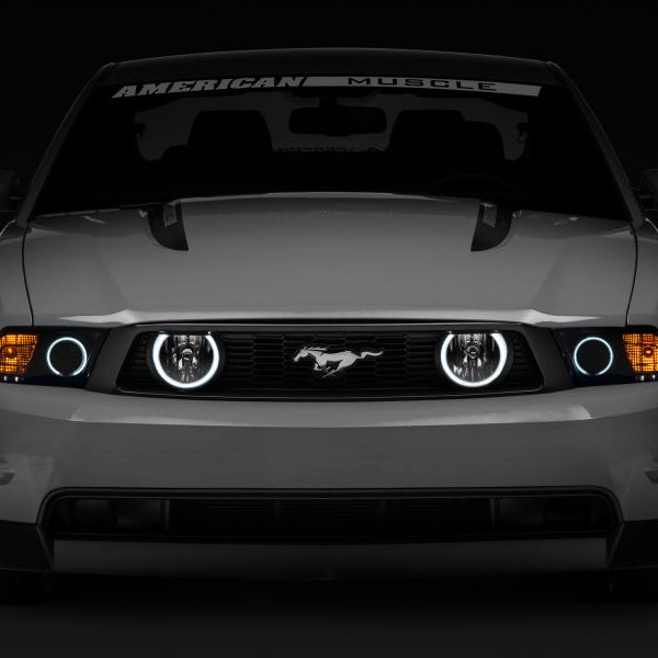 Raxiom 05-12 Ford Mustang GT LED Halo Fog Lights (Chrome)