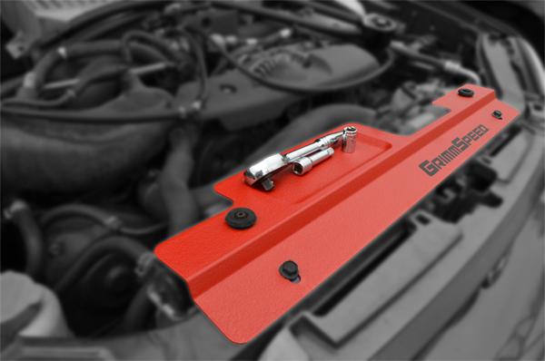 

GrimmSpeed GRM096006 - GRM096006 - GrimmSpeed 02-07 Subaru Impreza/WRX / 04-07 STI Radiator Shroud w/Tool Tray - Red - Shipped in Europe - Tuningsupply.com
