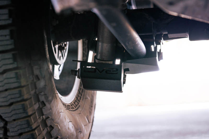 DV8 Offroad 2021-2022 Ford Bronco Rear Shock Guard Skid Plates-tuningsupply.com