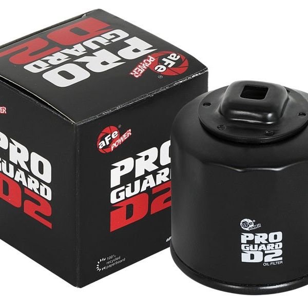 aFe Pro GUARD D2 Oil Filter 02-17 Nissan Cars L4/  04-17 Subaru Cars H4 (4 Pack)-tuningsupply.com