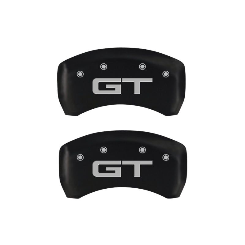 MGP 4 Caliper Covers Engraved Front 2015/Mustang Engraved Rear 2015/GT Red finish silver ch-tuningsupply.com