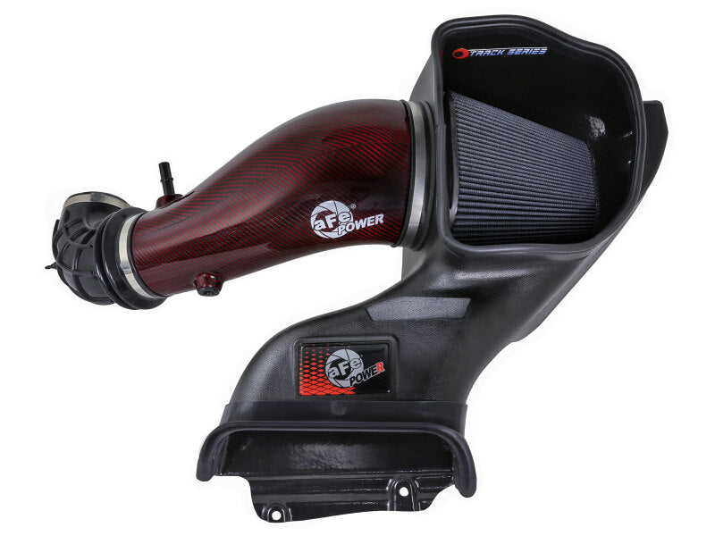 aFe 23-24 Ford F150 Raptor R Supercharged Red Carbon Track Series Air Intake w/ P5R Filter (MOQ 24)-tuningsupply.com