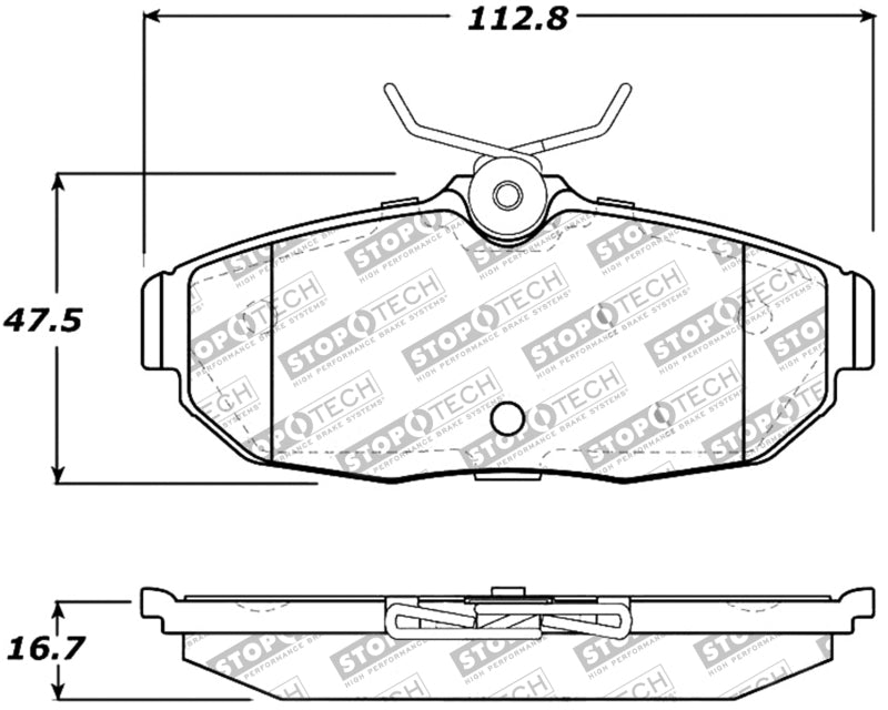 

Stoptech 309.10820 - STO309.10820 - StopTech Performance 05-09 Ford Mustang Cobra/Mach 1 V6/GT / 10 Shelby/Shelby GT Rear Brake Pads - Shipped in Europe - Tuningsupply.com

