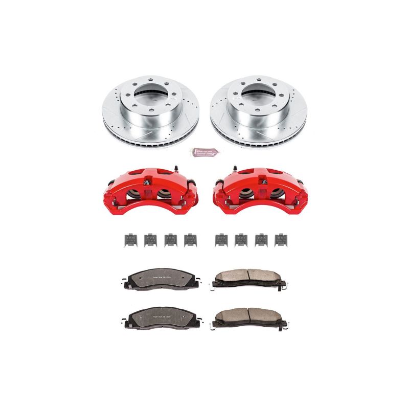 

PowerStop KC5411-36 - PSBKC5411-36 - Power Stop 09-10 Dodge Ram 2500 Front Z36 Truck & Tow Kit w/Cals - Shipped in Europe - Tuningsupply.com
