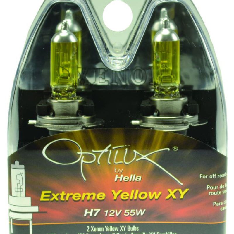 Hella Optilux H7 12V/55W XY Xenon Yellow Bulb-tuningsupply.com