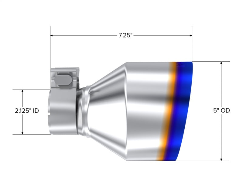 

MBRP T5202BE - MBRPT5202BE - MBRP T304 SS Burnt End Tip 2.125inID, 5inOD Out, 7.25in Length, Pair 17-25 BRZ / GR86 - Shipped in Europe - Tuningsupply.com
