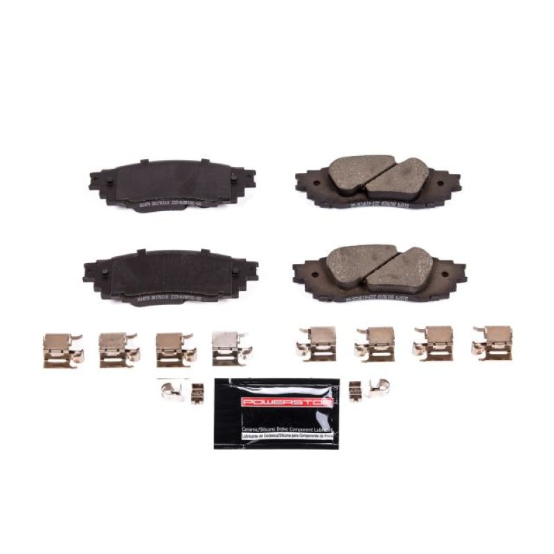 Power Stop 2019 Lexus ES300h Rear Z23 Evolution Sport Brake Pads w/Hardware-tuningsupply.com