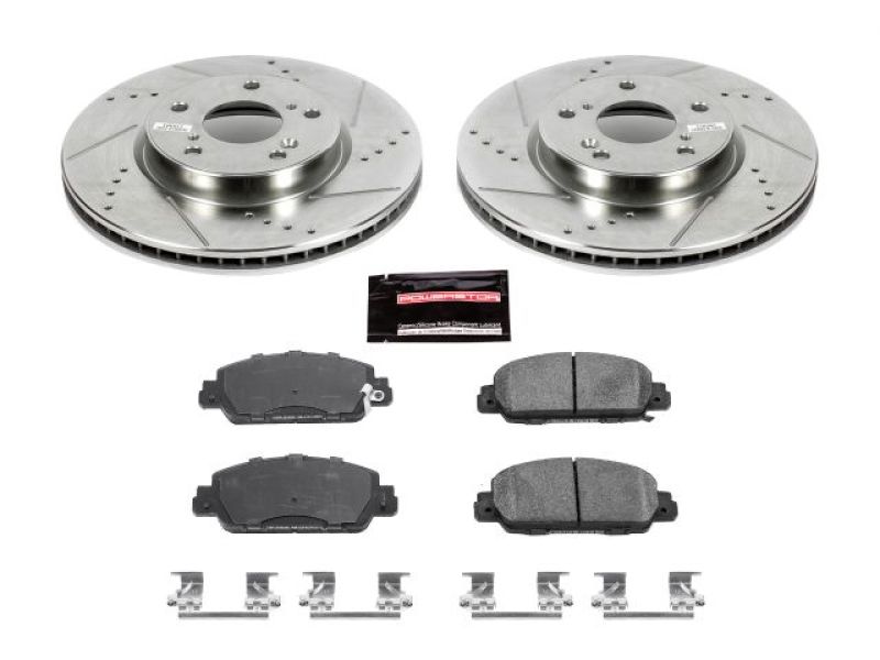 Power Stop 13-19 Honda Accord Front Z23 Evolution Sport Brake Kit-tuningsupply.com