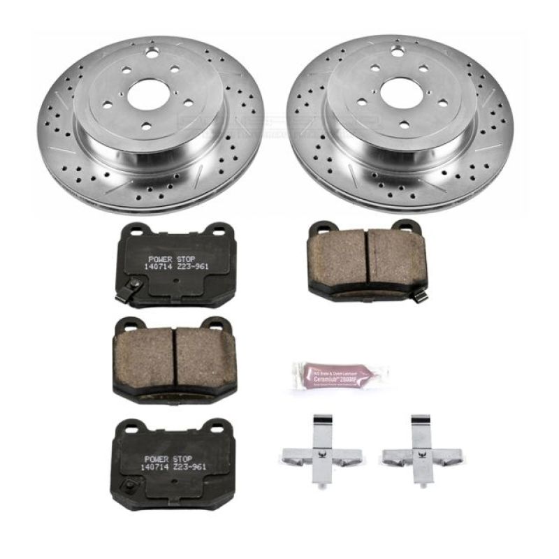 Power Stop 08-14 Subaru Impreza Rear Z23 Evolution Sport Brake Kit-tuningsupply.com