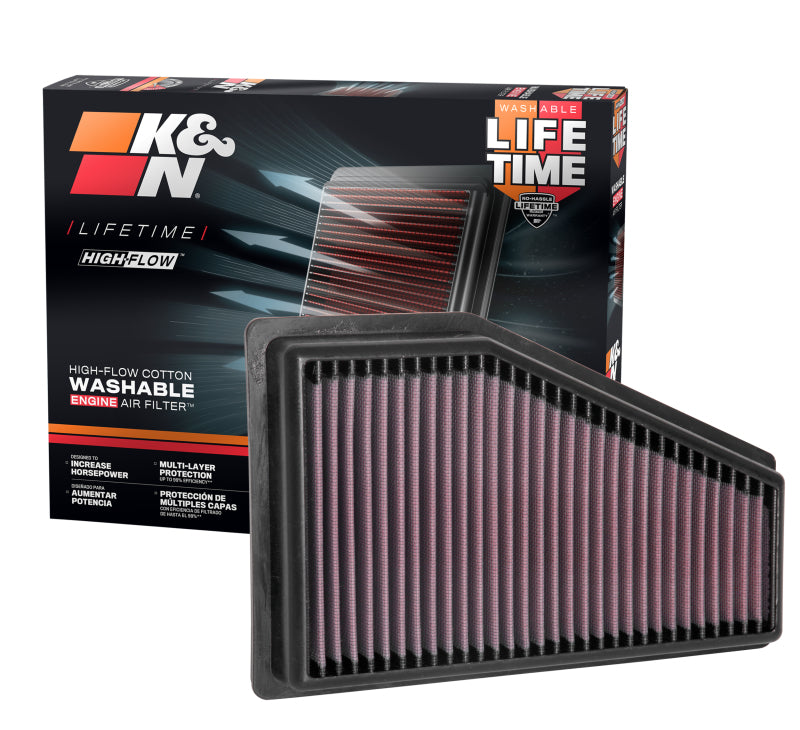 

K&N Engineering 33-5089 - KNN33-5089 - K&N 2019 Jeep Cherokee L4-2.4L V6-3.2L F/I Replacement Drop In Air Filter - Shipped in Europe - Tuningsupply.com

