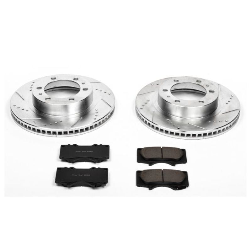 Power Stop 03-09 Toyota 4Runner Front Z23 Evolution Sport Brake Kit-tuningsupply.com