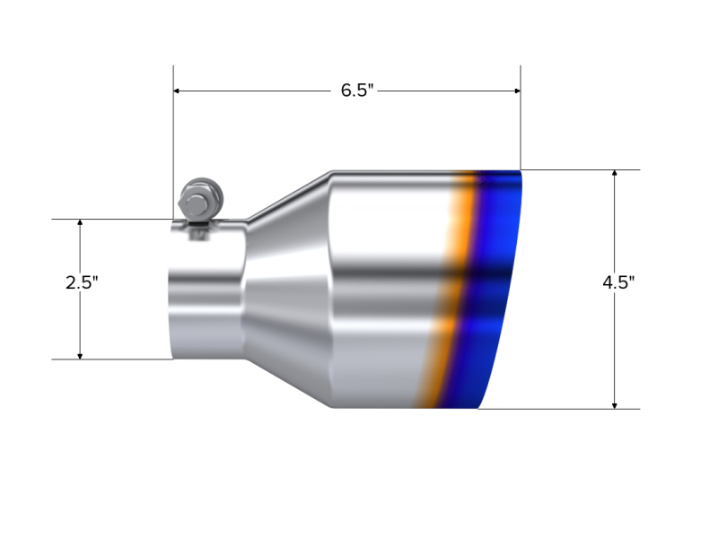 
  

MBRP PT5191BE - MBRPT5191BE - MBRP Universal Burnt SS Tip 2.5in ID / 4.5in OD Out / 6.5in Length Angle Cut Single Wall - Shipped in Europe - Tuningsupply.com

