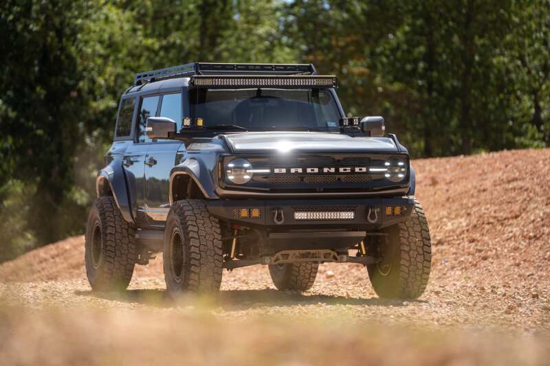 

DV8 Offroad FBBR-06 - DVEFBBR-06 - DV8 Offroad 2021+ Ford Bronco Front Bumper V2 - OE Plus Series (Works w/o ACC Relocation) - Shipped in Europe - Tuningsupply.com
