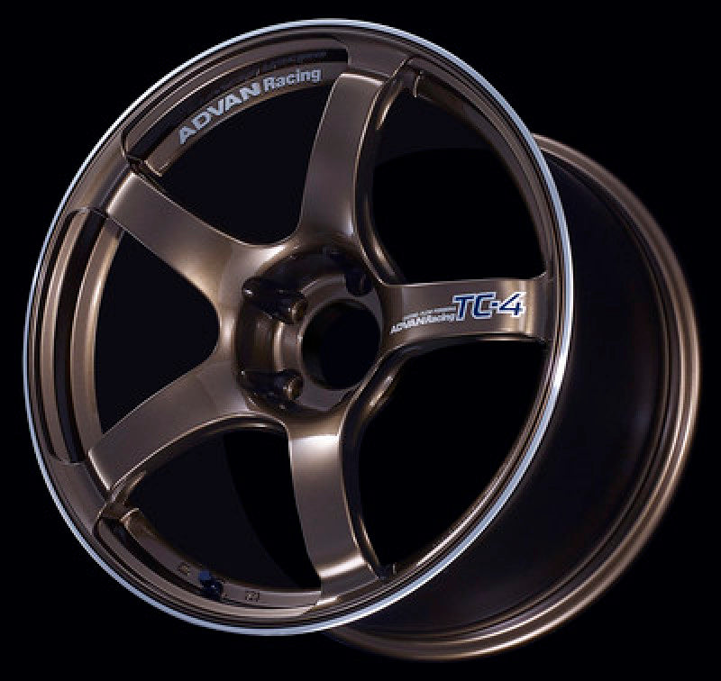 Advan TC4 17x8.5 +31 5-114.3 Umber Bronze Metallic & Ring Wheel-tuningsupply.com