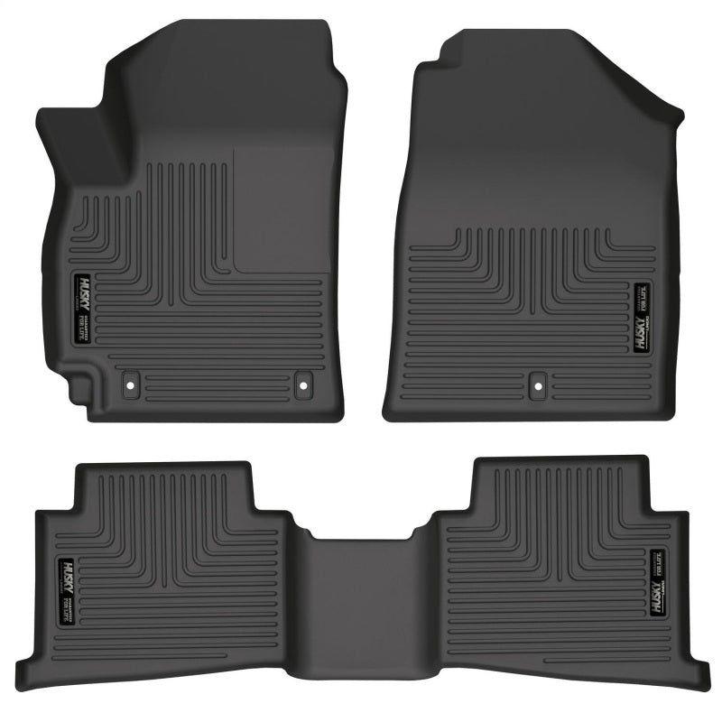 Husky Liners 21-22 Kia Seltos WeatherBeater Front & 2nd Seat Floor Liners - Black-tuningsupply.com