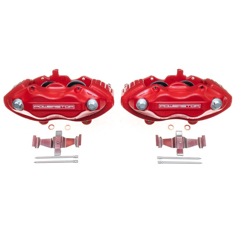 Power Stop 05-10 Chrysler 300 Front Red Calipers w/o Brackets - Pair-tuningsupply.com