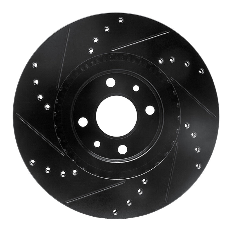 

R1 Concepts 633-07004R - RNC633-07004R - R1 2012-2019 Fiat 500E Front Right Drilled & Slotted Black Brake Rotor - Shipped in Europe - Tuningsupply.com
