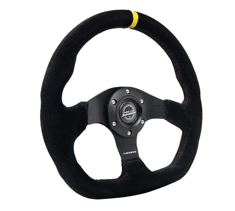 

NRG RST-024MB-S-Y - NRGRST-024MB-S-Y - NRG Reinforced Steering Wheel (320mm) Sport Suede Flat Bottom w/ Yellow Center Mark - Shipped in Europe - Tuningsupply.com
