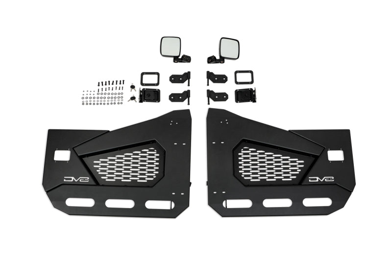 

DV8 Offroad  - DVEHDJL-02F - DV8 Offroad 18-22 Jeep Wrangler JL/JT Spec Series Half Doors - Front Set - Shipped in Europe - Tuningsupply.com
