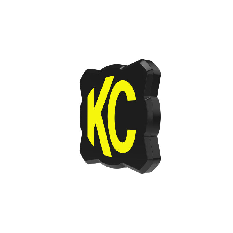 

KC HiLiTES  - KCL5328 - KC HiLiTES FLEX ERA 1 Single Light Cover ONLY (Black/Yellow KC Logo) - Shipped in Europe - Tuningsupply.com
