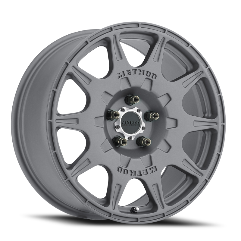 
    

Method Wheels MR50278012838-2 - MRWMR50278012838-2 - Method MR502 RALLY 17x8 +38mm Offset 5x4.5 67.1mm CB Titanium Wheel - Shipped in Europe - Tuningsupply.com

  