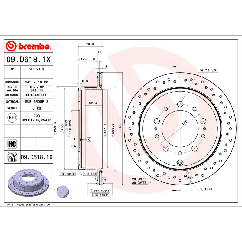 
    

Brembo OE 09.D618.1X - BRE09.D618.1X - Brembo 14-20 Infiniti QX60/15-22 Nissan Murano/13-20 Nissan Pathfinder Front UV Coated Rotor - Shipped in Europe - Tuningsupply.com

  