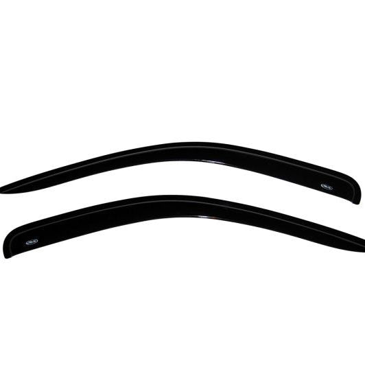 AVS 05-10 Dodge Dakota Quad Cab Ventvisor Outside Mount Window Deflectors 2pc - Smoke-tuningsupply.com