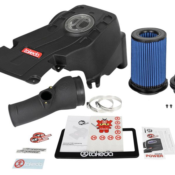 aFe Takeda Momentum Pro 5R Cold Air Intake System 2018 Honda Accord I4 1.5L (t)-tuningsupply.com