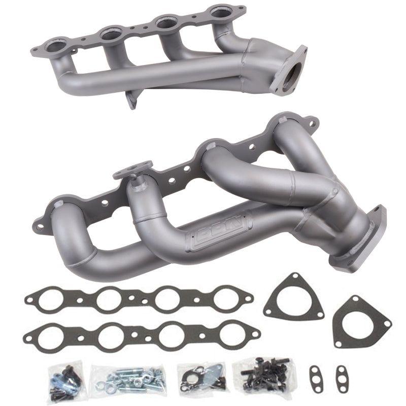 BBK 99-04 GM Truck SUV 4.8 5.3 Shorty Tuned Length Exhaust Headers - 1-3/4 Titanium Ceramic-tuningsupply.com