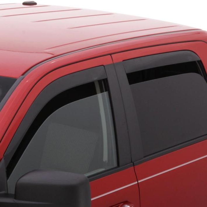 AVS 02-08 Dodge RAM 1500 Quad Cab Ventvisor Low Profile Deflectors 4pc - Smoke-tuningsupply.com