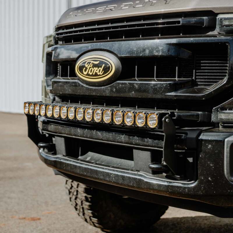 KC HiLiTES 2017+ Ford Super Duty Front Bumper Light Bar Mount For 40in Flex Era LED Light Bar-tuningsupply.com