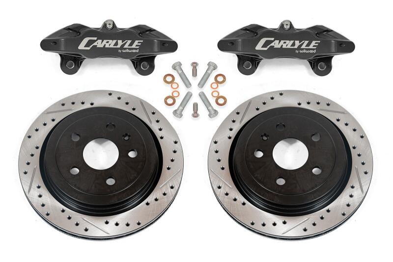 BMR 14-19 Chevrolet Corvette C7 Brake Kit For 15in Conversion Drilled & Slotted Rotors Black Caliper-tuningsupply.com