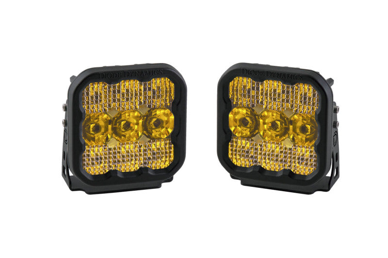 Diode Dynamics SS5 LED Pod Sport - Yellow Combo (Pair)-tuningsupply.com