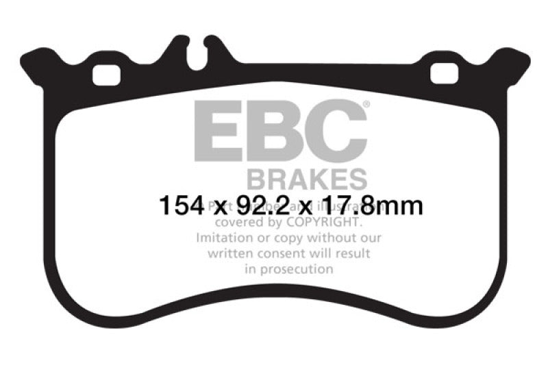 
  

EBC DP42138R - EBCDP42138R - EBC 10-11 Mercedes-Benz CL550 5.5 AMG Sport Pkg Yellowstuff Front Brake Pads - Shipped in Europe - Tuningsupply.com

