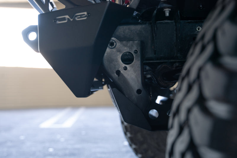 DV8 Offroad 18-23 Jeep Wrangler JL/JT Front Bumper Sway-Bar Disconnect Motor Skid Plate-tuningsupply.com