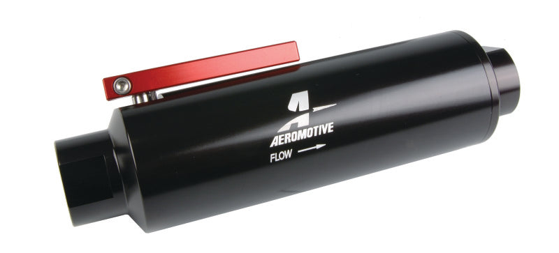 

Aeromotive 12332 - AER12332 - Aeromotive In-Line AN-12 Filter w/Shutoff Valve 100 Micron SS Element - Black Anodize Finish - Shipped in Europe - Tuningsupply.com
