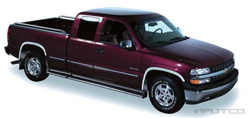 Putco 88-98 Chevrolet CK / Silverado (Incl Sportside) - Full w/o Flares Stainless Steel Fender Trim-tuningsupply.com