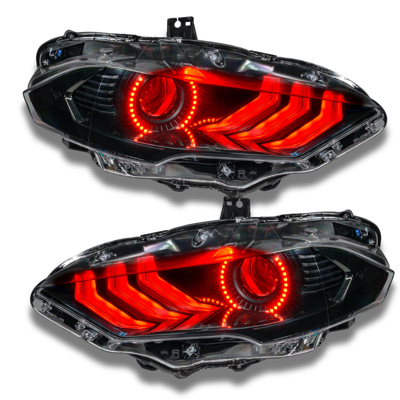 Oracle 18-21 Ford Mustang Dynamic DRL w/ Halo Kit & Sequential Turn Signal - ColorSHIFT SEE WARRANTY-tuningsupply.com