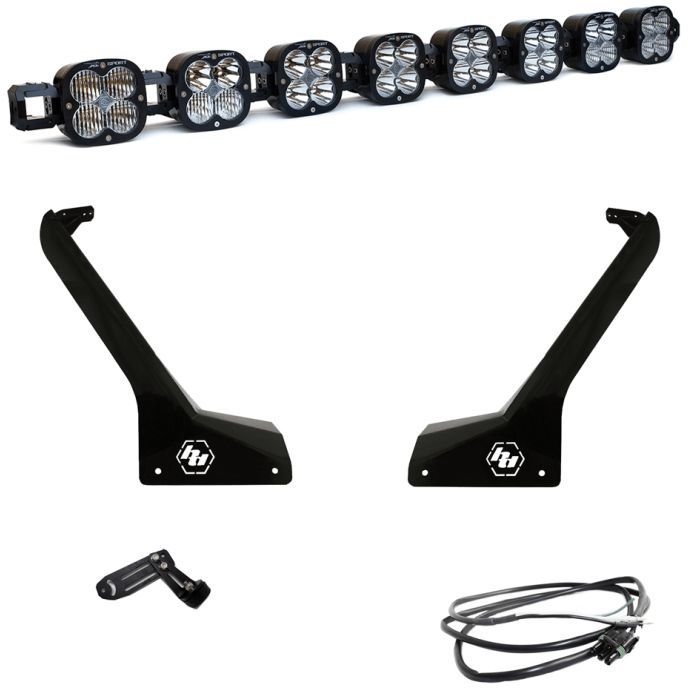 Baja Designs Jeep JL/JT Roof Bar LED Light Kit 8 XL Linkable w/ Upfitter-tuningsupply.com