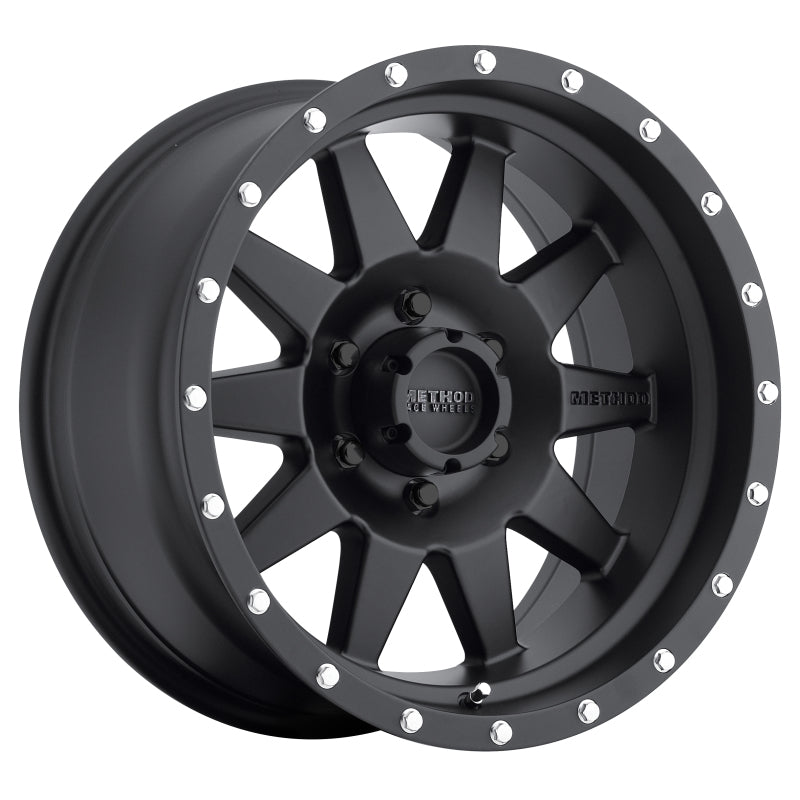 Method MR301 The Standard 18x9 +18mm Offset 6x5.5 108mm CB Matte Black Wheel-tuningsupply.com