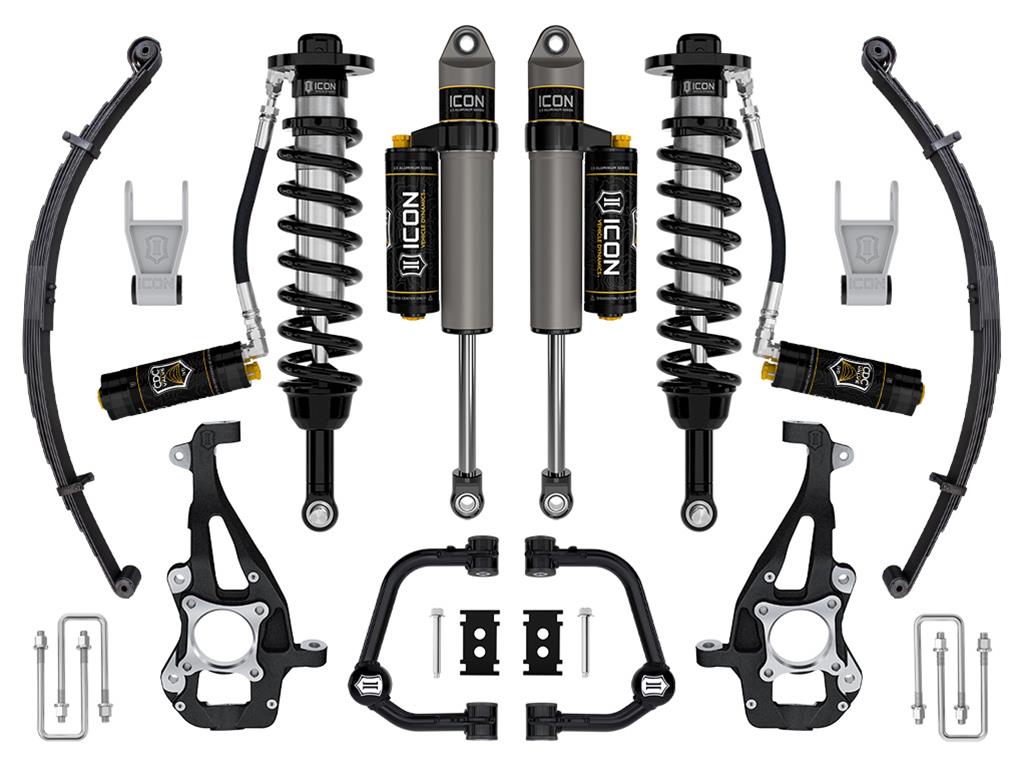 
    

ICON K93144TL - ICOK93144TL - 21-23 Ford F150 Tremor 4WD 3.5-4.5in Stage 4 Suspension Sys Tubular UCA / Leaf Pack - Shipped in Europe - Tuningsupply.com

  