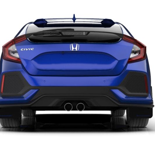 Rally Armor 17-21 Honda Civic Sport & Touring (Hatch) Black UR Mud Flap w/ Blue Logo-Mud Flaps-Rally Armor-RALMF51-UR-BLK/BL-SMINKpower Performance Parts